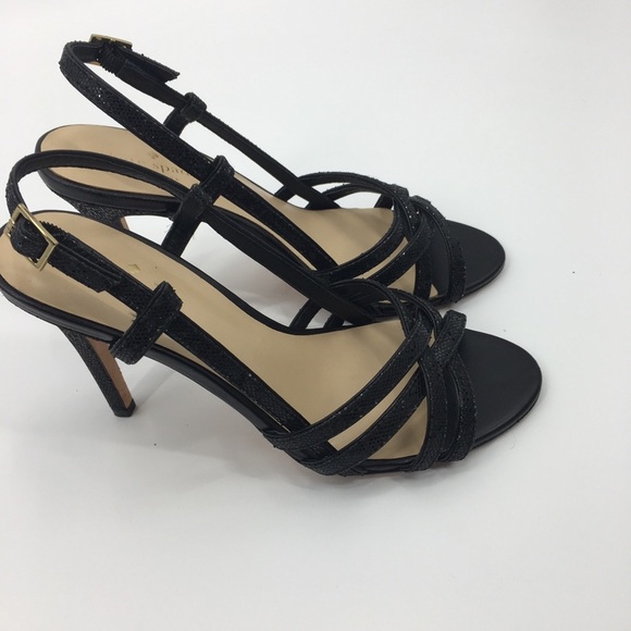 Kate spade black strapped high heels size 9M - Picture 5 of 13